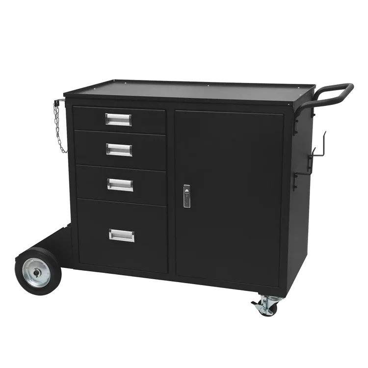 Welding Cart With 4 Drawers,Heavy Duty Rolling Welder Cart With Wheels ...