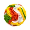 Orange green yellow white