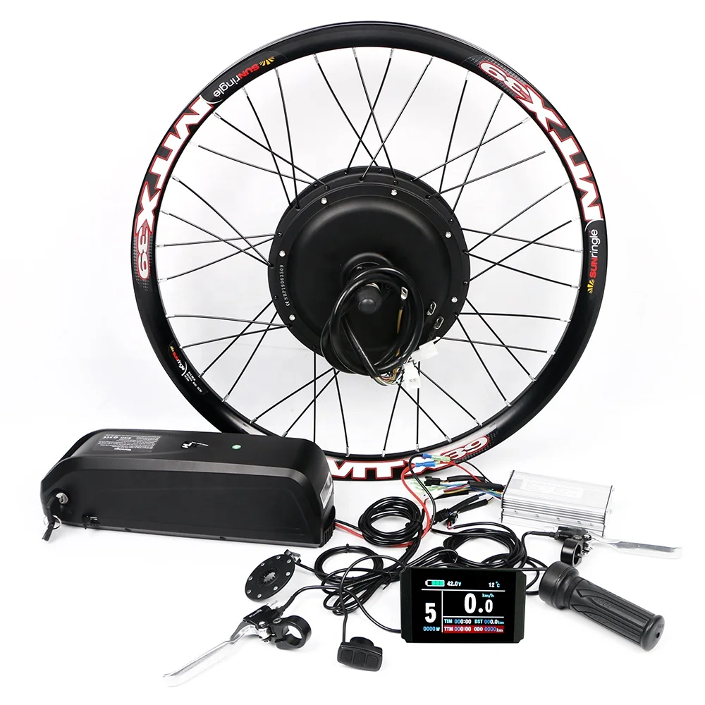 cheapest electric bicycle conversion kit BAFANG 48V 750W/500W Bike Kit, Rear Hub Motor Wheel with Options LCD Display and Battery, for 26" 27.5" 700C 29" 20" Mountain City Bikes, Waterproof Controller 1x Freewheel adapter 5 29" 3000W Electric Bike Conversion