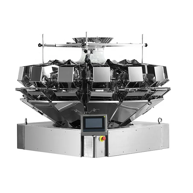 Automatic multihead combination weigher weighing packaging machine nuts potato chip biscuit fragile food packing machine