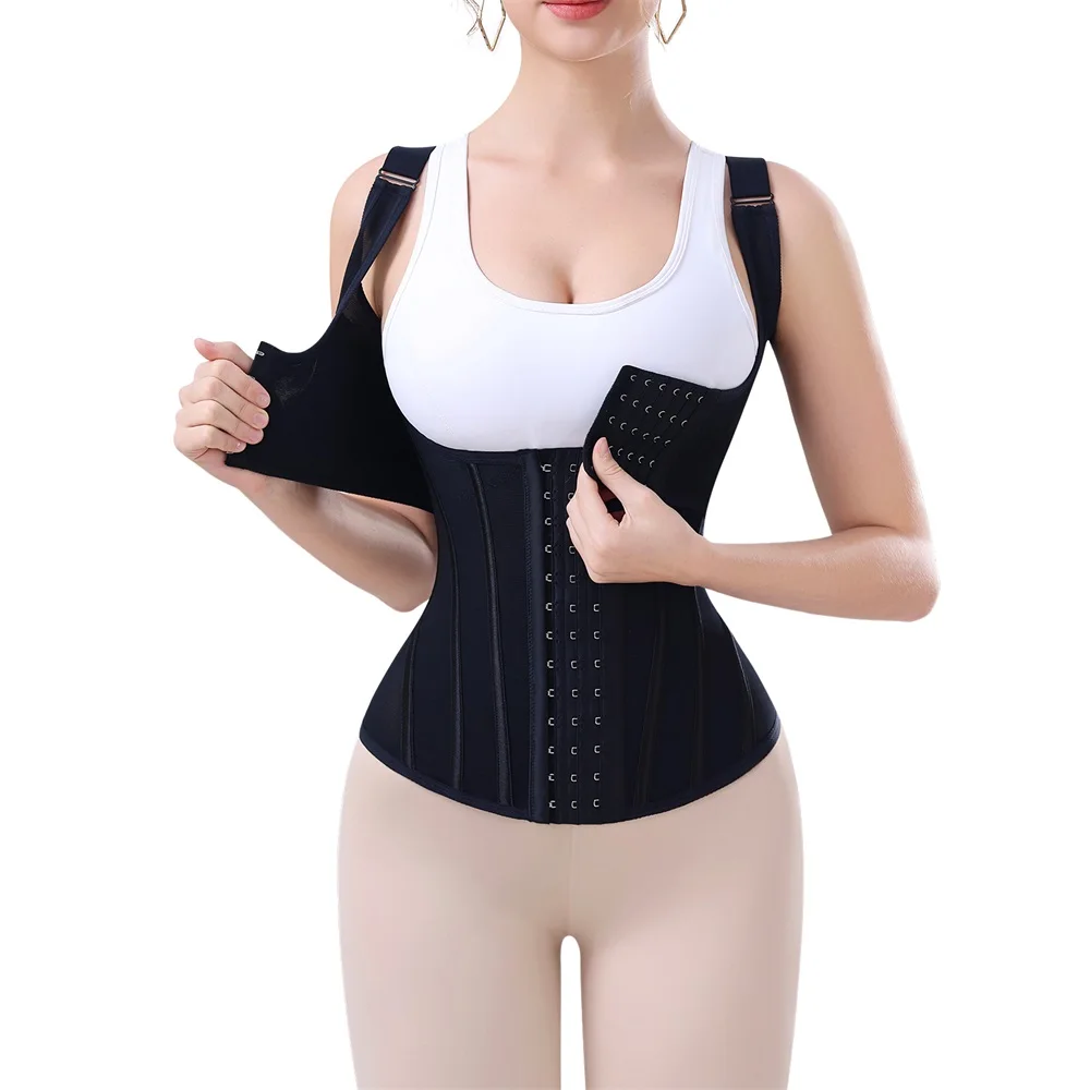 Shaping Belt Double Trimmer Tummy Control Shaper Waist Cincher Wrap Girdle Corset Vest Shoulder Strap Waist Trainer Shaperwear details