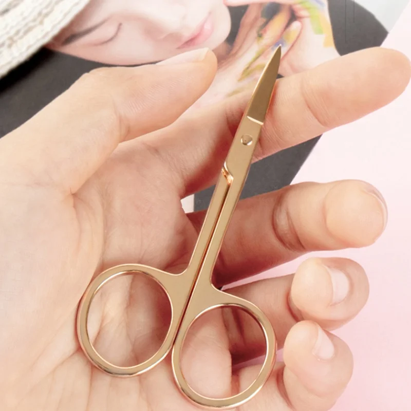 Tattoo Supplies Wholesale Eyebrow Cutting Scissors Hair Beauty Eyebrow  Trimmer Cosmetic Scissors Beauty Scissors With Low Price