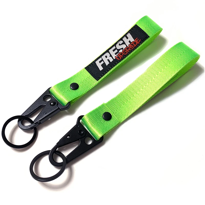 Chìa khóa được tùy chỉnh Lanyard Nylon Chìa khóa xe hơi sáng tạo được cá nhân hóa Lanyard Polyester Keychain Keychain xe máy 1