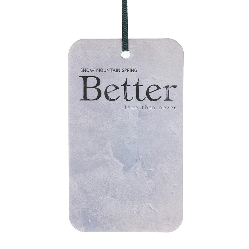 Factory Direct Custom Scented Hanging Card Long Lasting Fragrance, Zero Alcohol Eco Paper Diffuser for Car&Wardrobe Holiday Gift