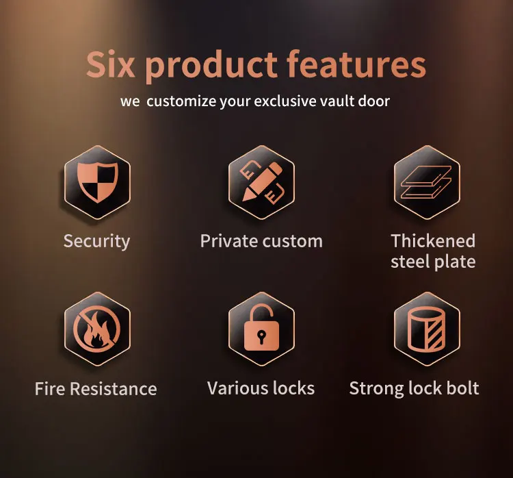 CEQSAFE High Quantity Metal Safety Economic Type Stainless Steel Bank Vault Safe Door details