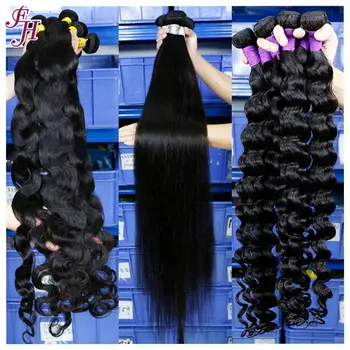 FH Raw virgin cuticle aligned hair,wholesale human hair weave bundle virgin hair vendor,raw mink virgin brazilian hair bundles