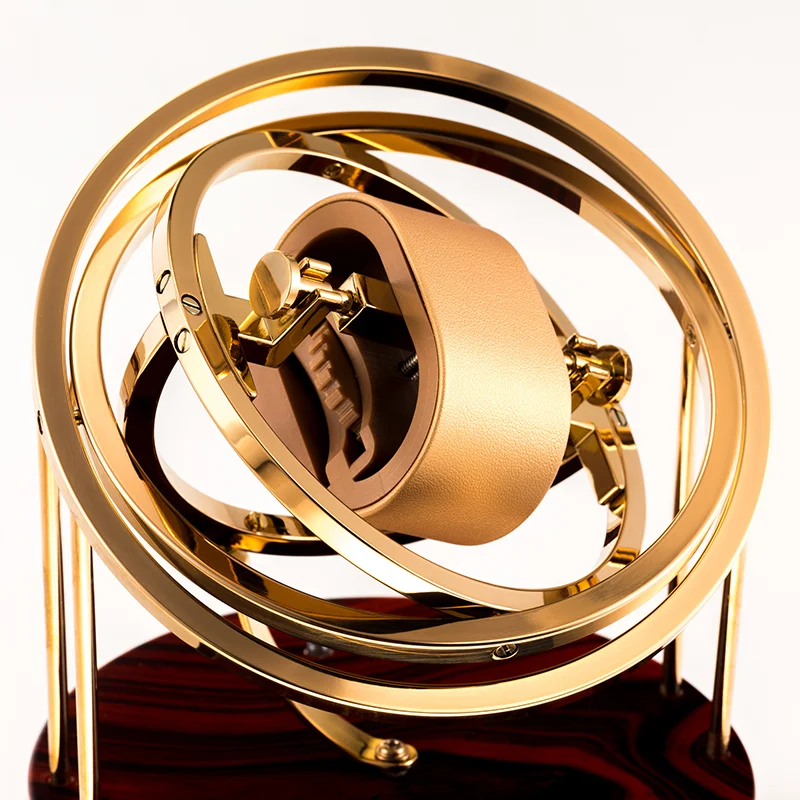 Whole Sale Luxury Gold Watch Display Winder Box Paul Design Motor