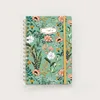 Taccuino a Spirale Botanico Deep Teal