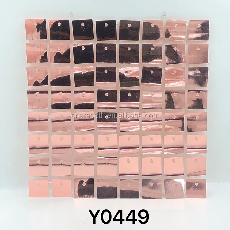 Rose Gold Party 3d Shimmer Wall Backdrop Decor Sequins Panel for Outdoor