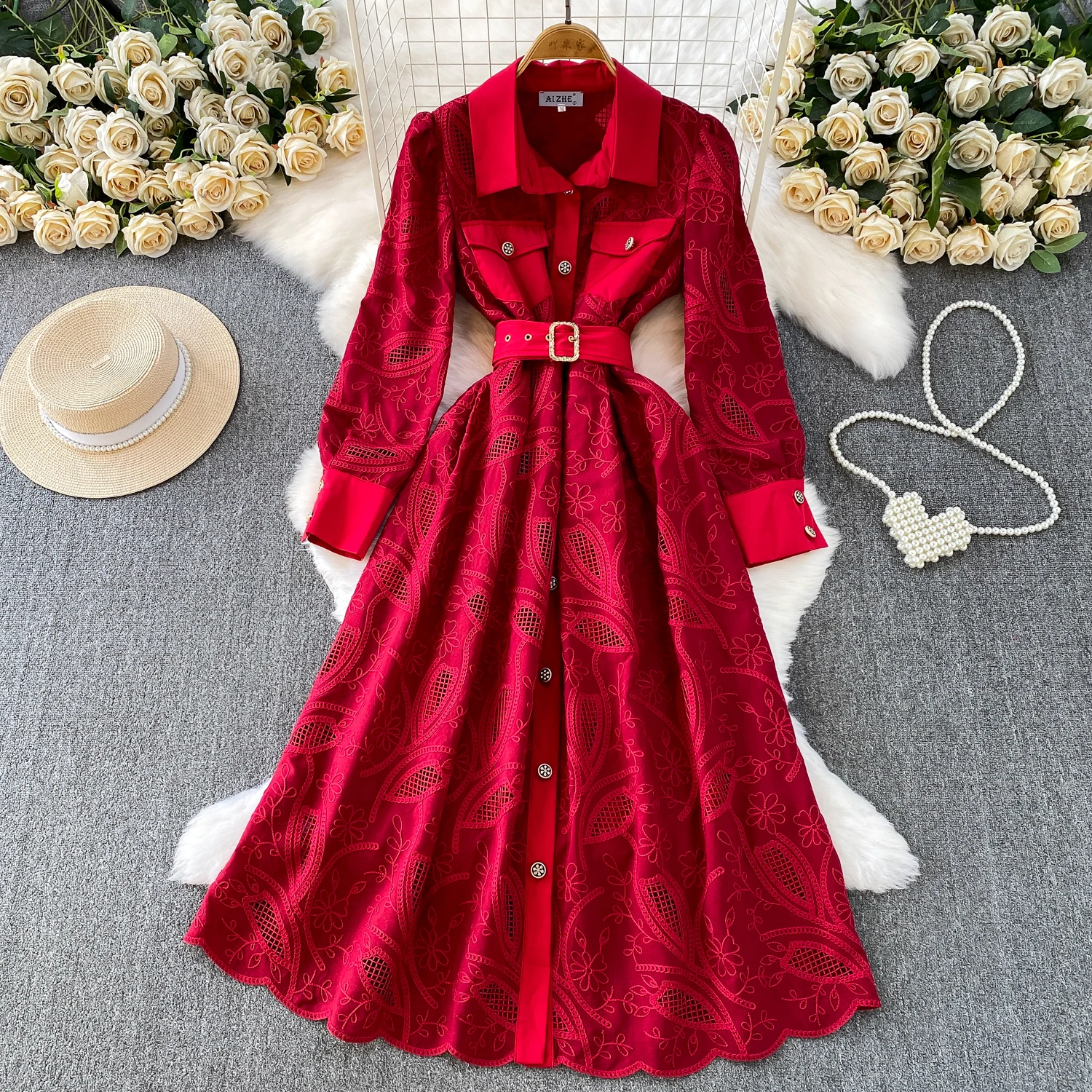 Shop Our Women's Fall Lantern Sleeve Dress - Elegant & Eco-friendly Shop Our Women's Fall Lantern Sleeve Dress - Elegant & Eco-friendly