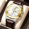 2 Silver Case Gold Bezel White Dial