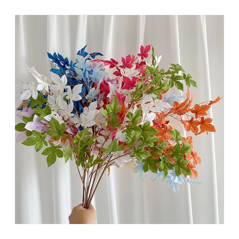 Factory Direct Supply Cheap Price Colorful Maple Leaves Artificial Tree