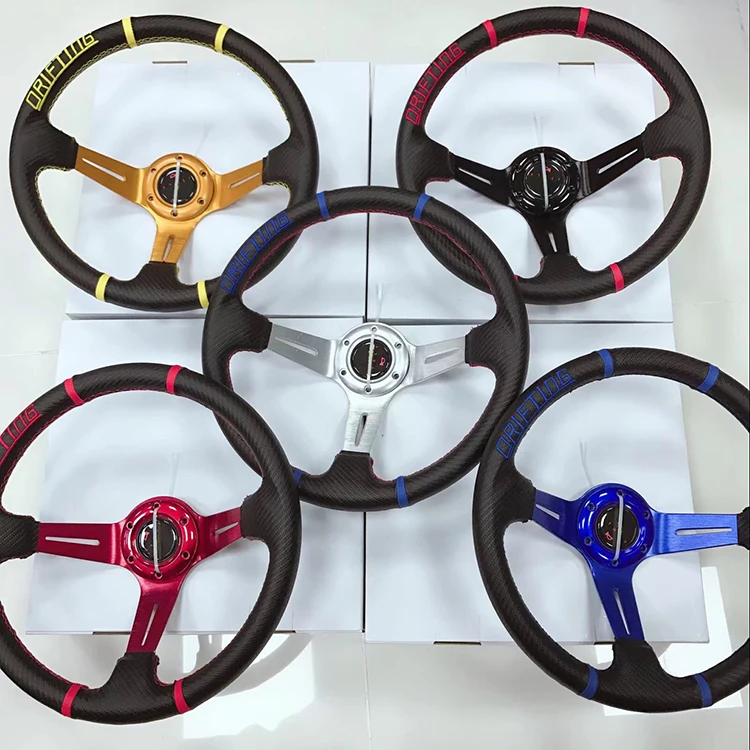 驚きの値段 35cmステアリングホイール14レーシングユニバーサルカー パーツ