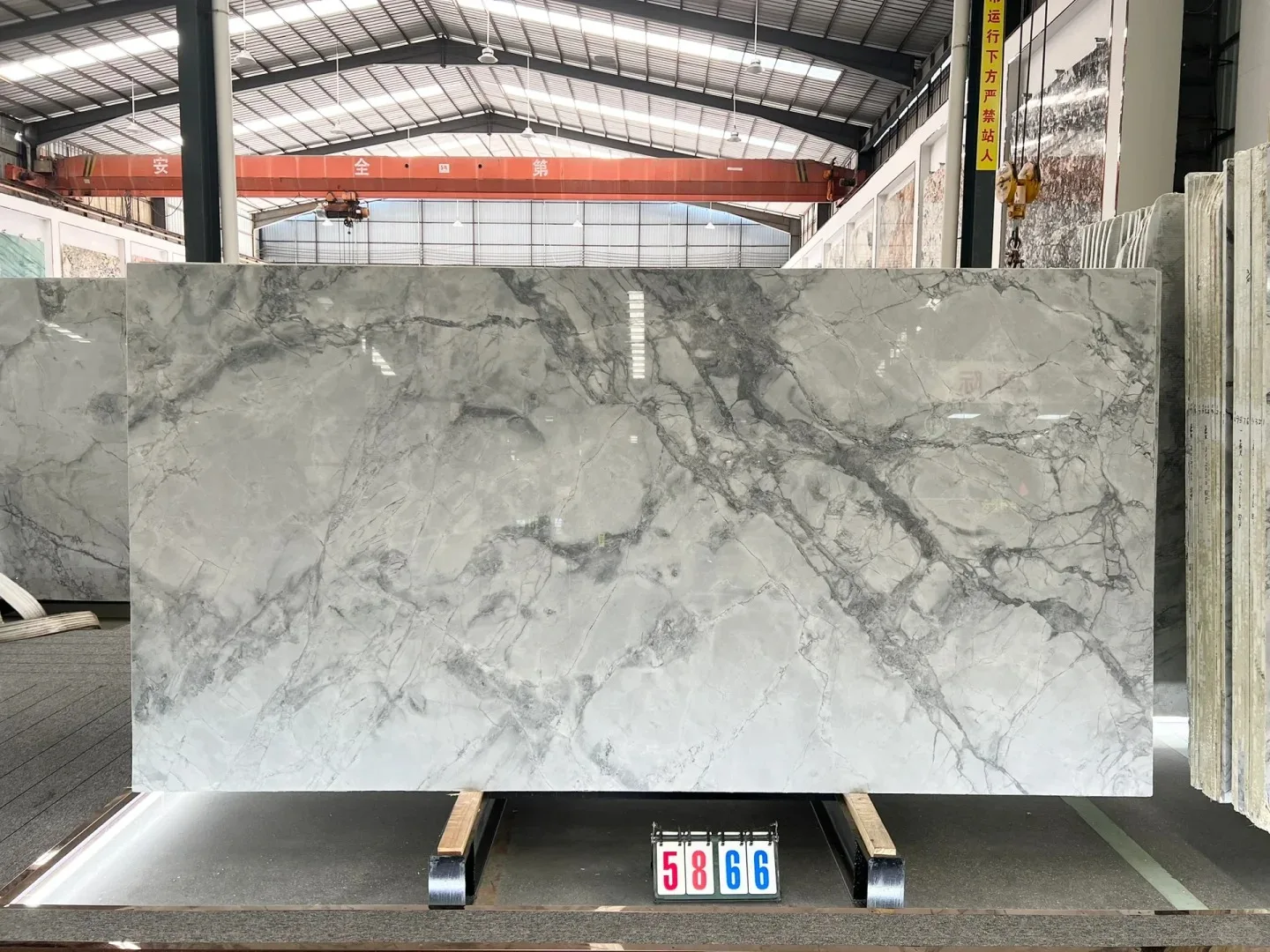 product modern design natural grey marble stone tiles polished big slab for floor bathroom vanities marble stair stone kitchen island-1