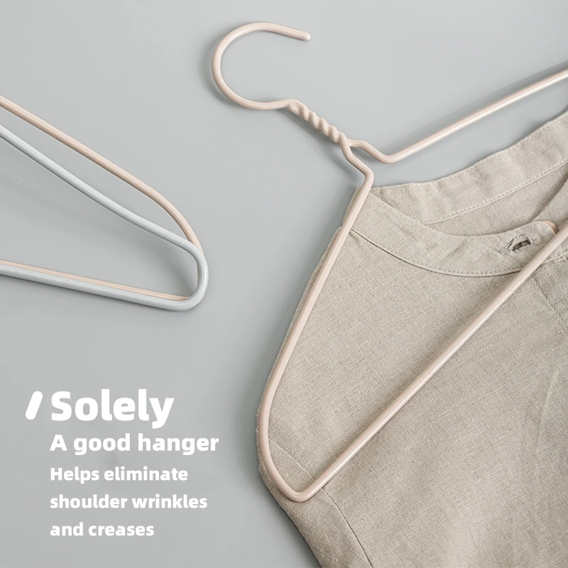 SOLELY 12 inches Thick Kids Wrinkle-free metal wire hanger with Plastic Coating Laundry Hanger