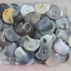 Agate Moon with Geode