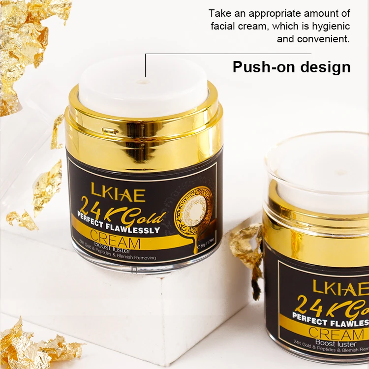 24K Gold Pearl Peptide Whitening Cream for Women with Vitamin C Glutathione Niacinamide Vitamin E-50g Anti-Aging Blemish Removal 24K Gold Pearl Peptide Whitening Cream for Women with Vitamin C Glutathione Niacinamide Vitamin E-50g Anti-Aging Blemish Removal
