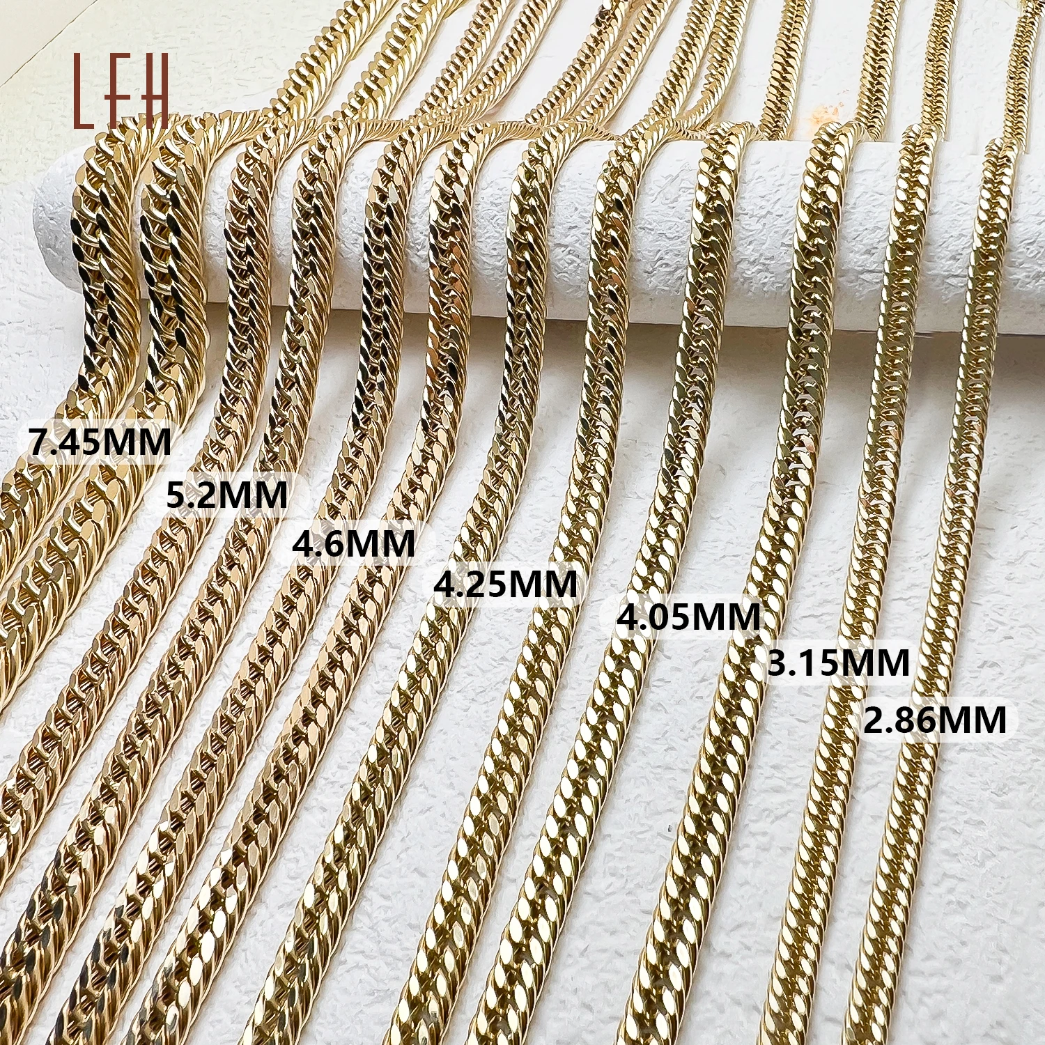 Bulk Sale 18k Real Gold Jewelry Cuban Chain Necklace 18k Pure Gold ...