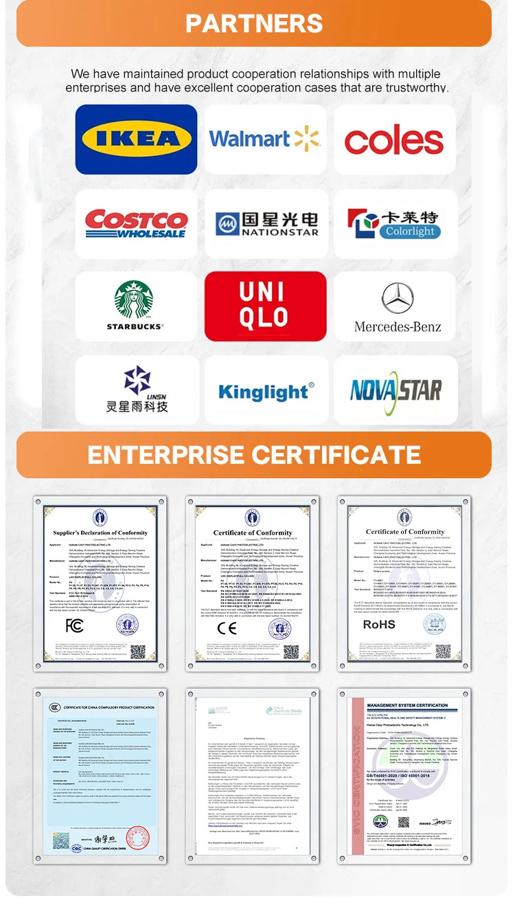 P3.91 Full Color LED Video Wall with 5 Years Warranty High Brightness and Multiple Installation Options for Indoor and Outdoor Use