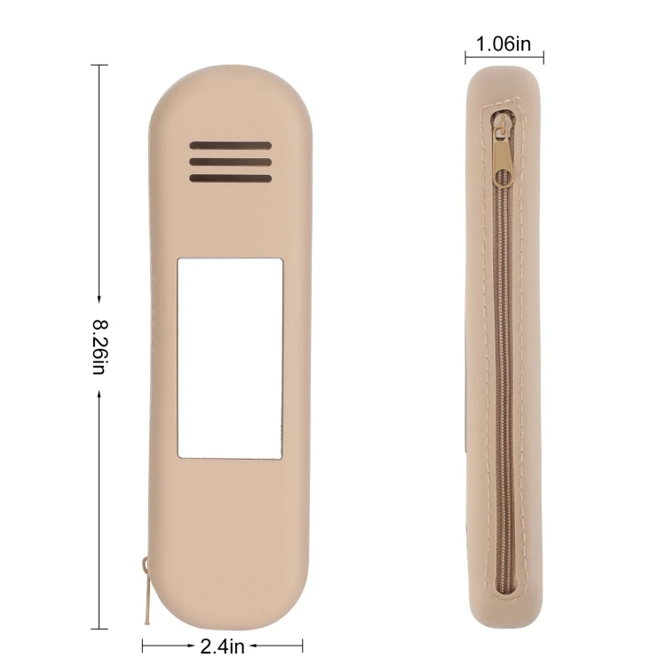 OEM Makeup Brush Holder Silicon Makeup Bag Trendy and Portable Travel Makeup Brush Holder with Mirror
