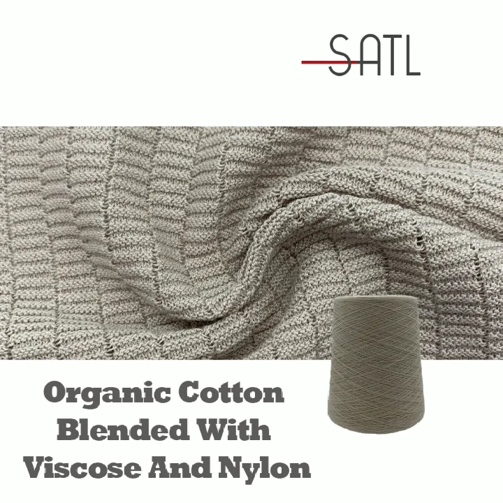 Factory Price Cotton Ring Spinning Yarn 2/50nm 55 Organic Cotton 30 Tanboocel Viscose 15