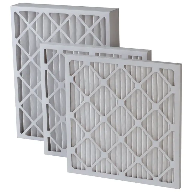 Walson Customized size 20x20x1 Paper cardboard frame merv 8 9 11 13 14 pleated air furnace aur ac filter