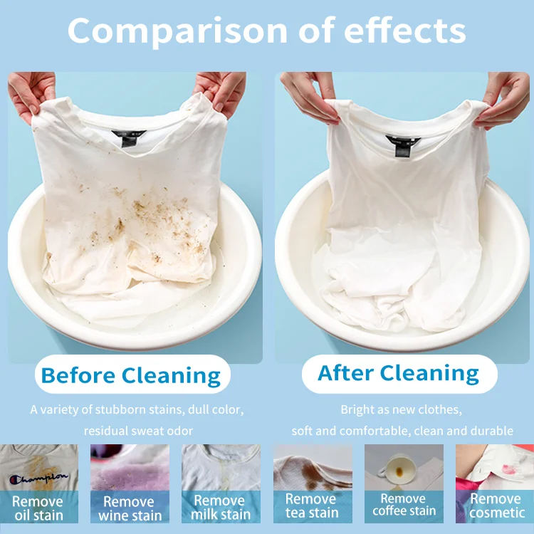 Apparel Washing Capsule Fabric Soften Lasting Scent Remove Odor Mite Blood Stain Laundry Detergent Pods