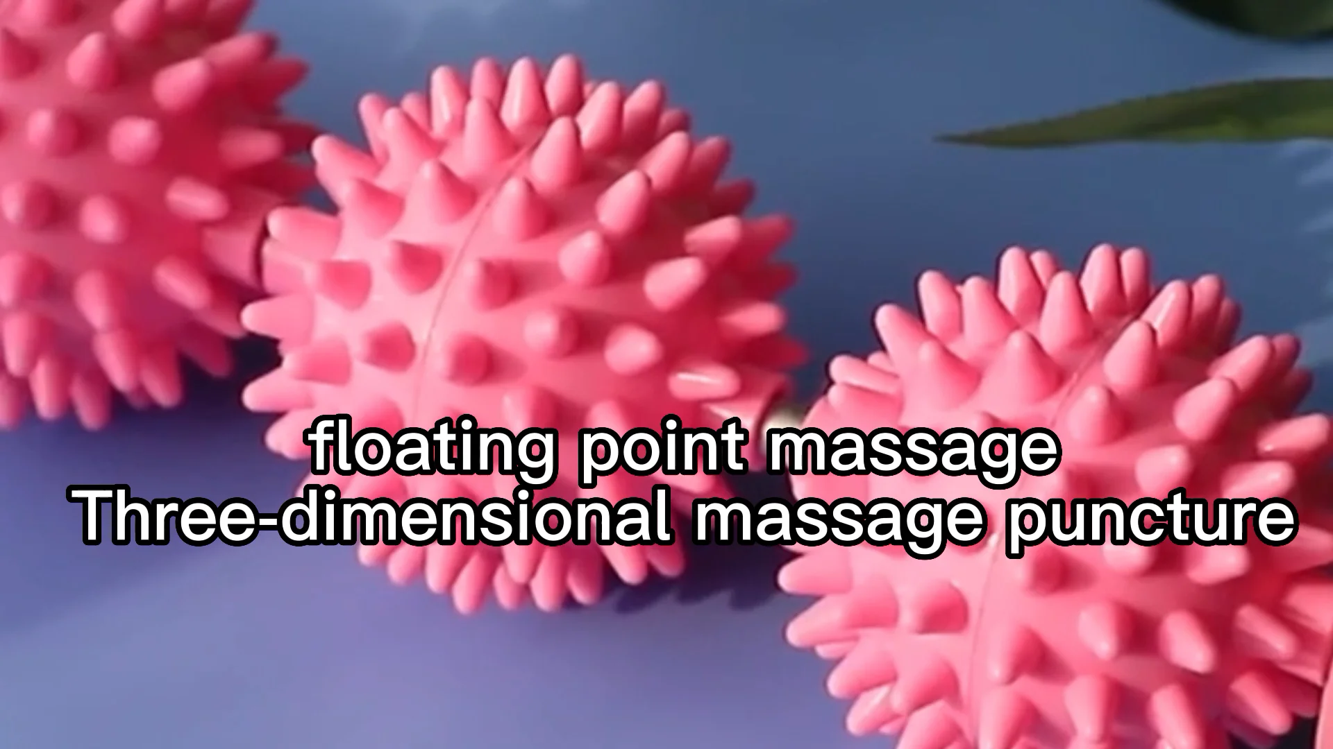 Galecon Pvc Foot Roller Muscle Roller Stick Three Thorn Ball Massage