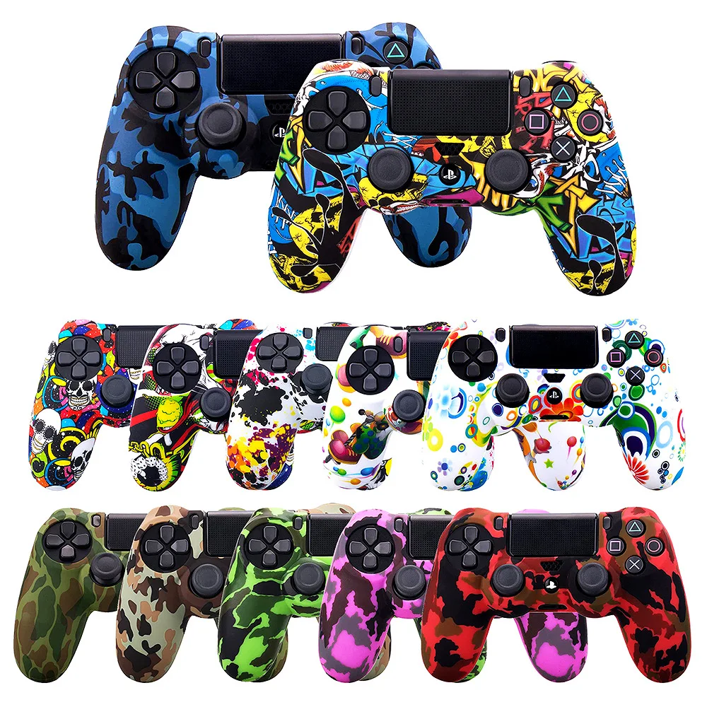 Soft Skin Cover Silicon Case for PS4 Controller Gamepad
