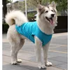 Pure cotton vest in light blue