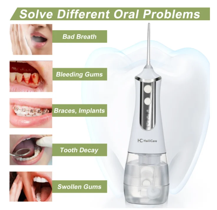 350ml Water Tank Portable Oral Irrigator IPX7 Waterproof Water Flosser Dental flosser
