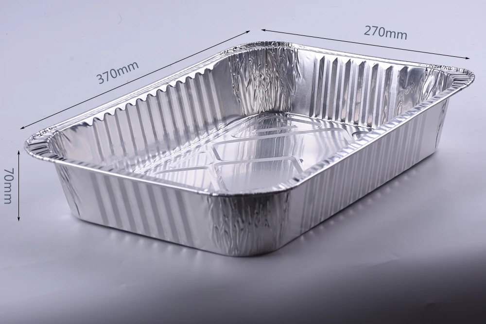 Aluminium Foil Catering Trays + Lids Medium 7000cc - Shine