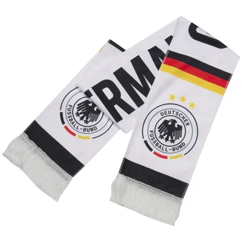 Best Selling Sports Soccer Team Fan Scarf Custom World Soccer Cup Acrylic Knitted Jacquard Football Scarf