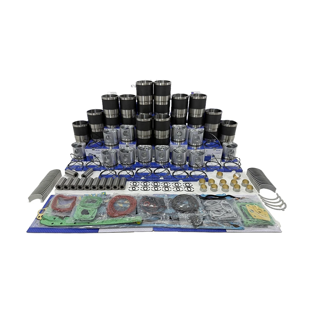IZUMI RIK for Caterpillar 3412 C32 Overhaul Rebuild Kit with Overhaul Kit Main & Conrod Bearing with Thrust Washer