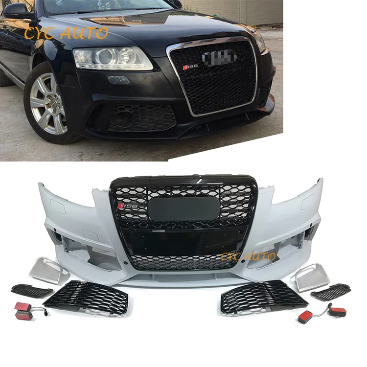 A6 RS6 Front Bumper C6 Facelift Bodykit With Auto Accessories For Audi