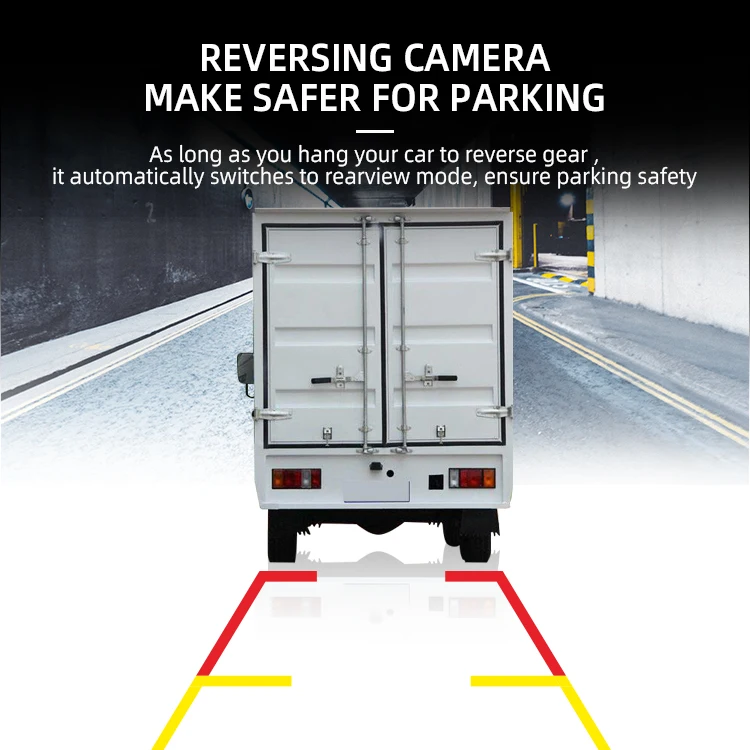 Wemaer Universal 12V-24V Heavy Duty Truck Bus Vehicle Camera System 7inch Monitor Reverse Cameras With Parking Line details