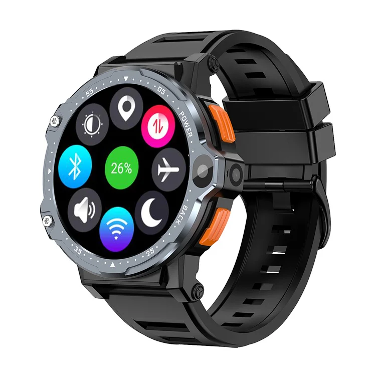 4g Sim Card Android Mobile Call Phone Smart Watch S9 S8 Gps Wifi Dual Video Camera Men Pg999 Round Smartwatch