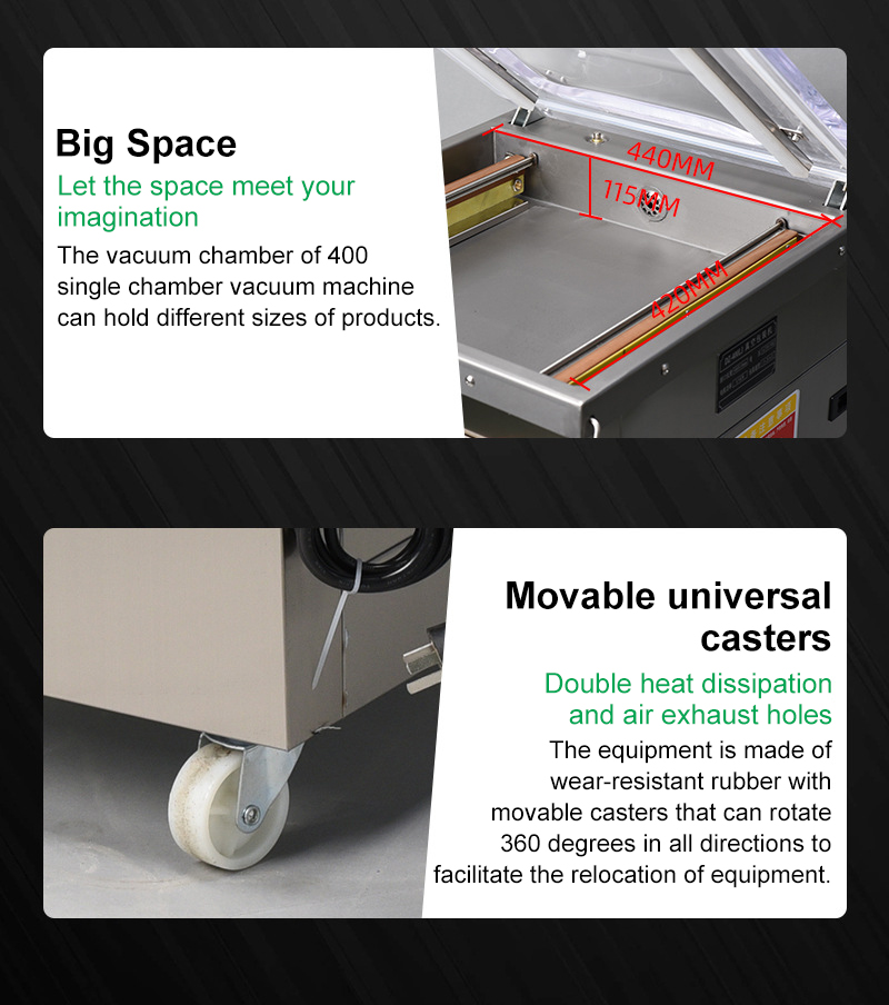 Dz400 Factory Price Commercial Sealer Automatic Food Rice Coffee Fish