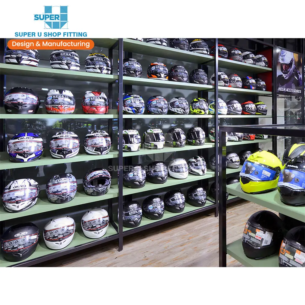 Estante de exhibición de piso para ropa de bicicleta, diseño