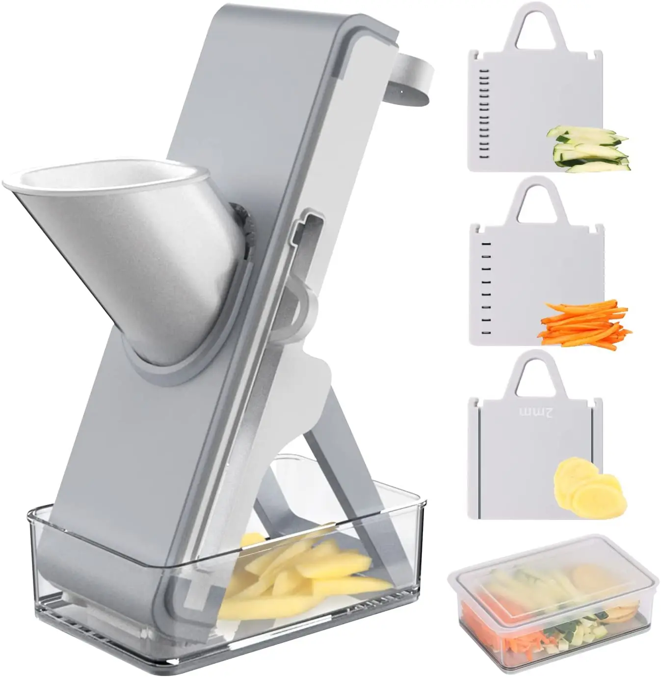 New Arrival High Quality Mandoline Slicer,4 In 1 Safe Vegetable Chopper