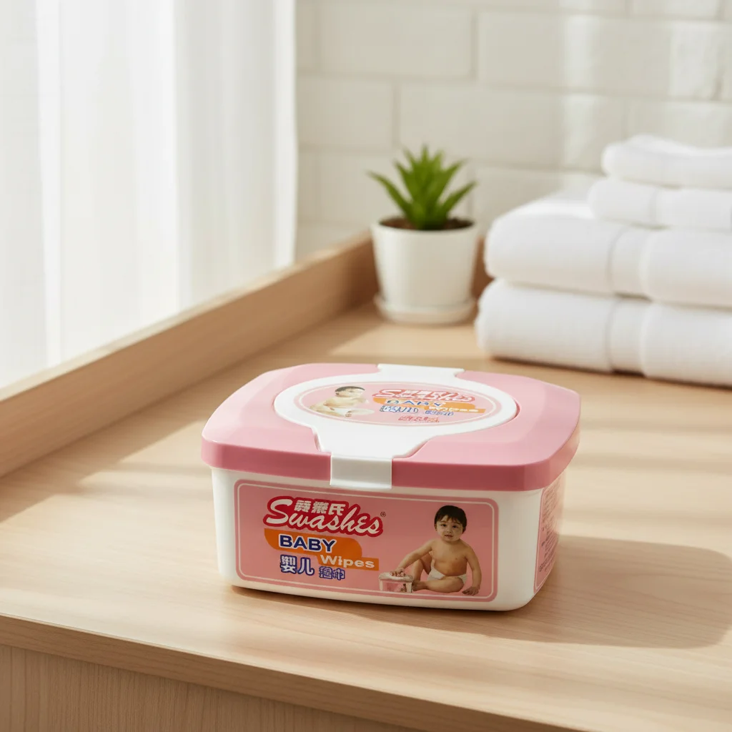 Wholesale Manufacturer From China Ultra Soft Baby Cleansing Wipes in Plastic Box Case
