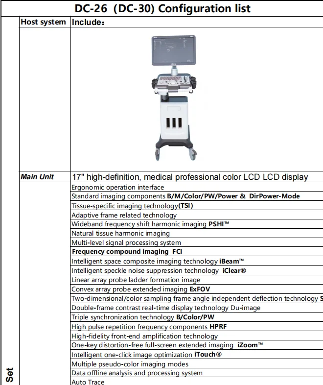 Mindray Dc-30 4d Trolley Ultrasound Machine Color Doppler Usg Dc-26/dc ...