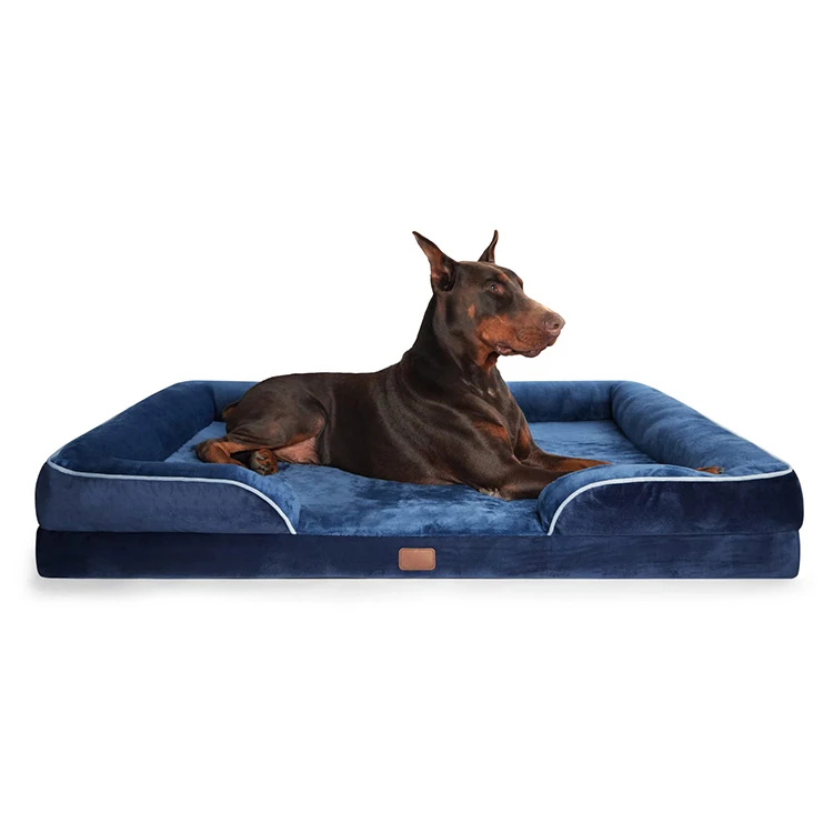 Classic Solid Durable Orthopedic Pet Bed Custom Memory Foam Orthopaedic