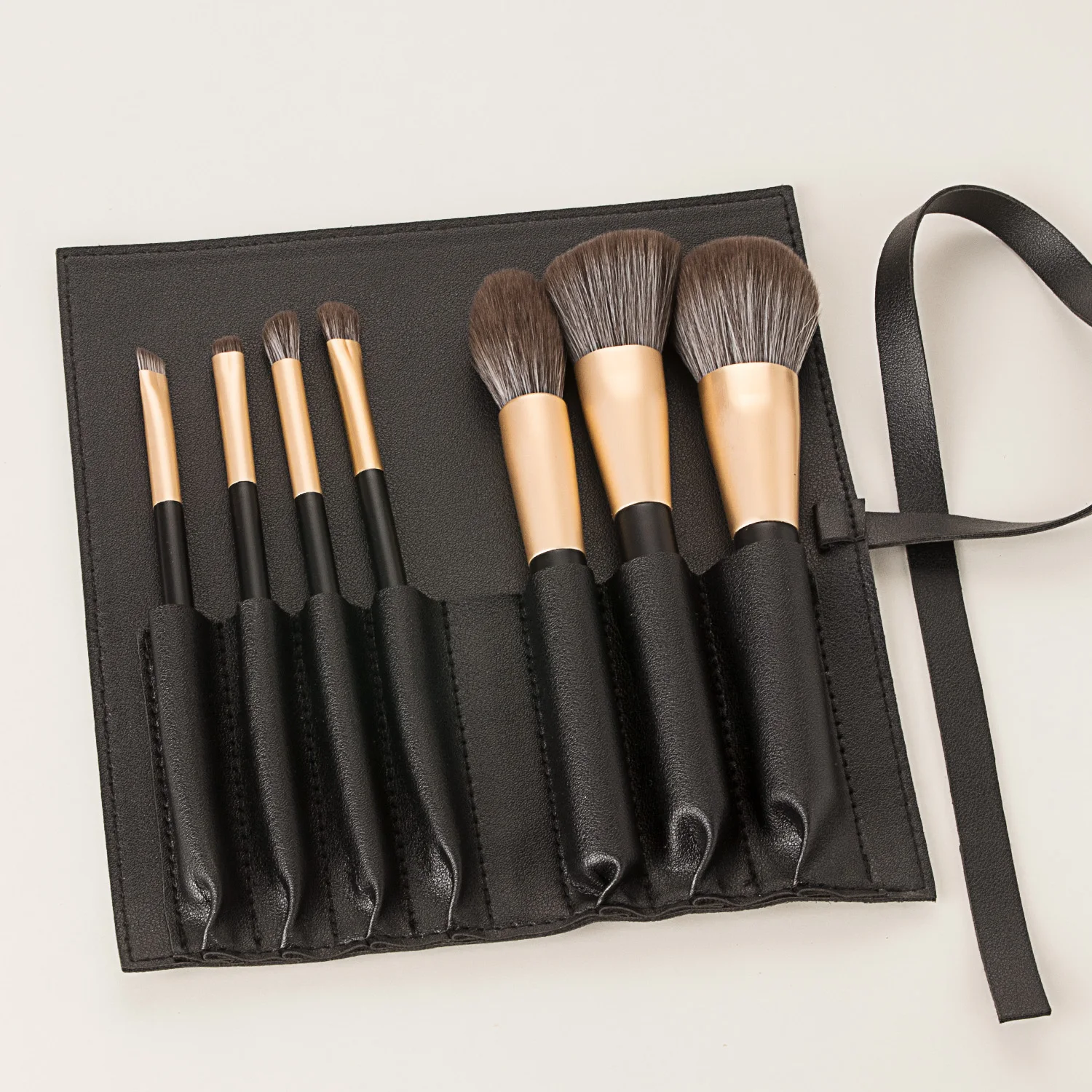 makeup brush set with pu bag kit - buy wooden makeup brushes