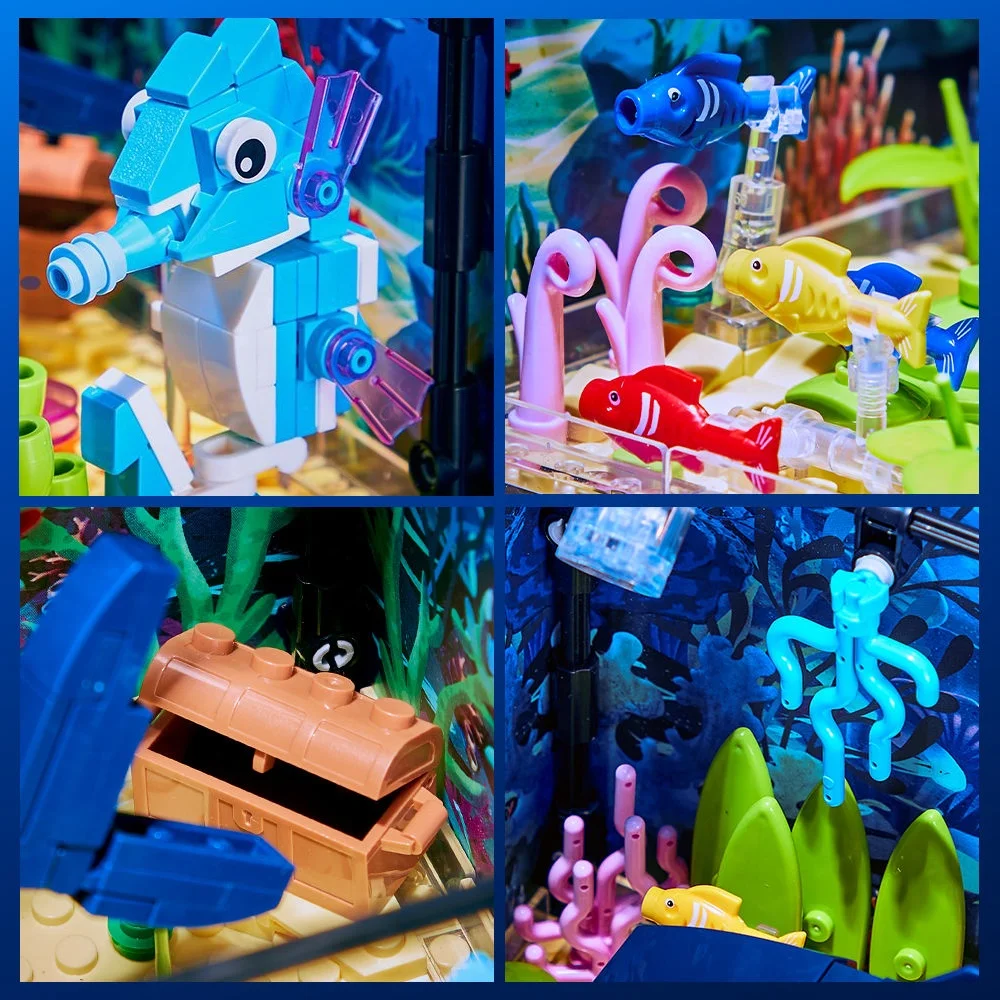 Aquarium Building Blocks DIY Marine Organism Set