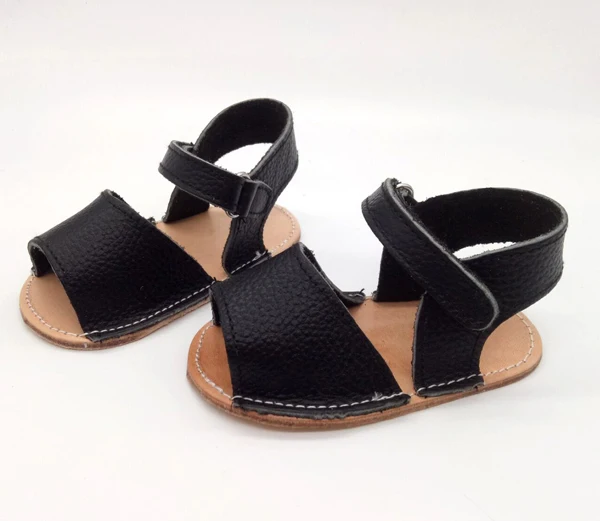 Сандалии для мальчиков из натуральной кожи на мягкой резиновой подошве от китайского производителя