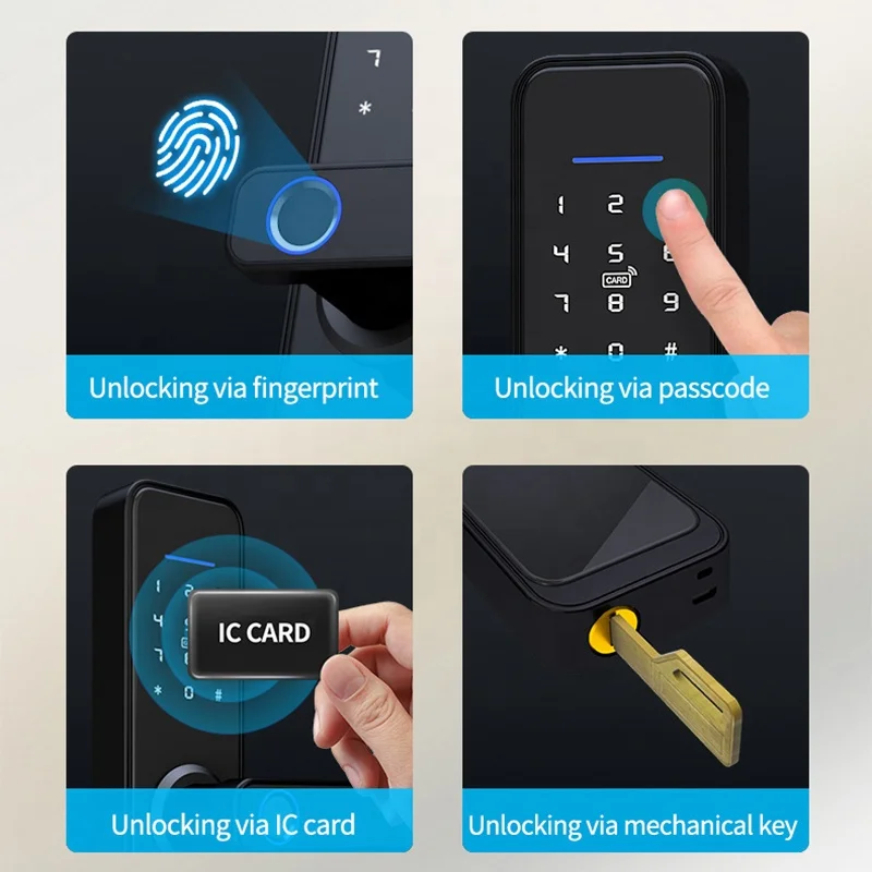 TTLock X2  Smart Euro Keyless Digital Locks Passcode Fingerprint Door Lock