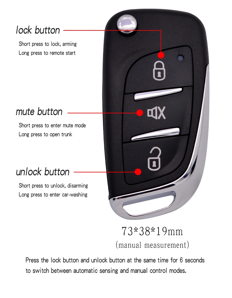 Universal Car Remote - Keyless Entry System for Toyota & Honda