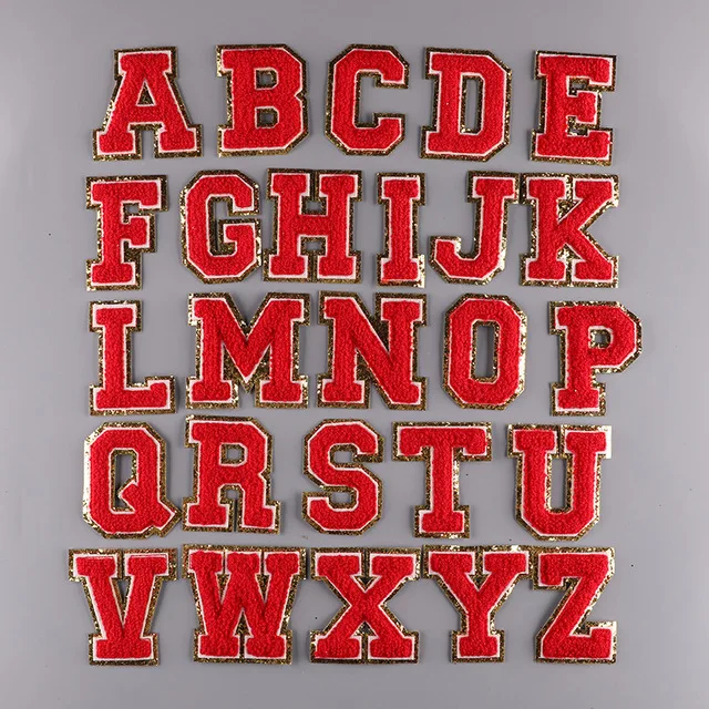 wholesale diy towel embroidery alphabet initial