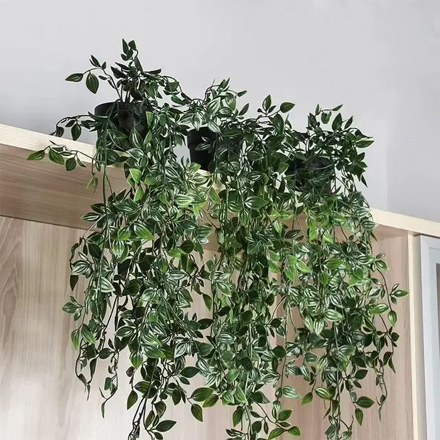 Odorless and Environmentally Friendly Hanging Natural Artificial Plants Hanging Basket Plants Green Bonsai Outdoor Artificial Pl